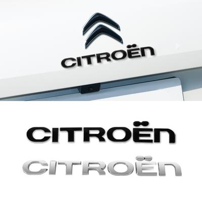 1PCS Car ABS Letter Logo Sticker Body Trunk Decoration Sticker Accessories For C1 C2 C3 C4 Picasso C4L C5 Berlingo Saxo