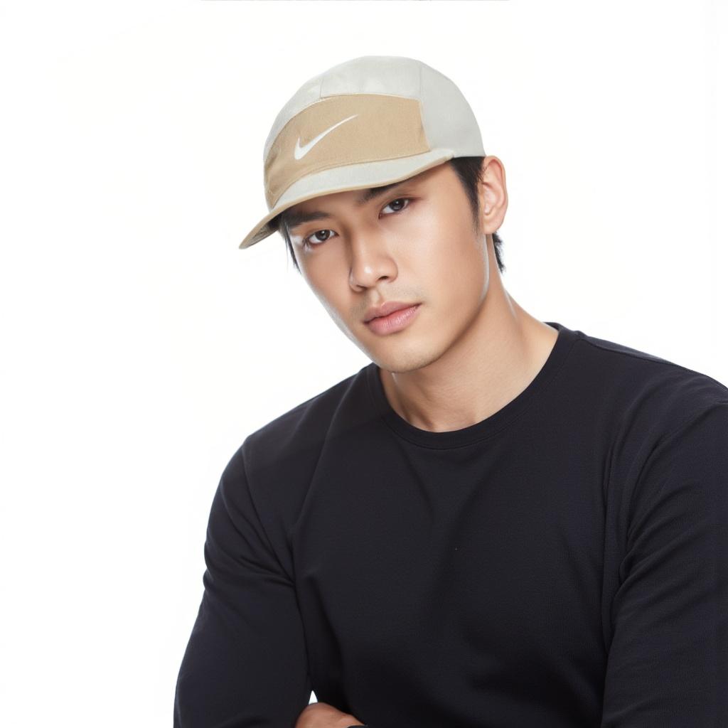 Nike Logo Design Polyester Duckbill Cap Unisex Hats Khaki FB5624-297