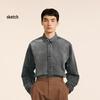 Sketch Men's 2024 Winter Loose Long-Sleeved Denim Shirt