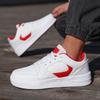 Fashion Sneakers Shoes Man High Quality Leather Fashion Board Shoes Breathable Lace Up Hiking Outdoor Platform Luxury Leisure Sneakers