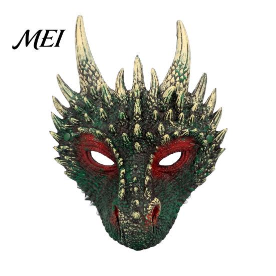 Breathable Cosplay Props for Adults Dragon Masque Adults, Halloween 3D Detailed Comic Exhibition Headgear Full Face Festival, Carnival Masquerade