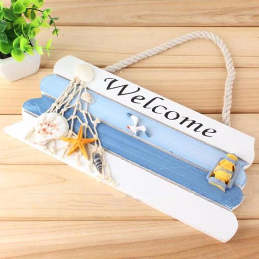 Herzlich Willkommen Holz Schild Strand Meer Nautischen Meer Thema