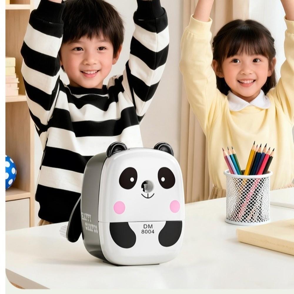 Hand-cranked Pencil Sharpener Cartoon Design Animal Shaped Sharpener School Stationery