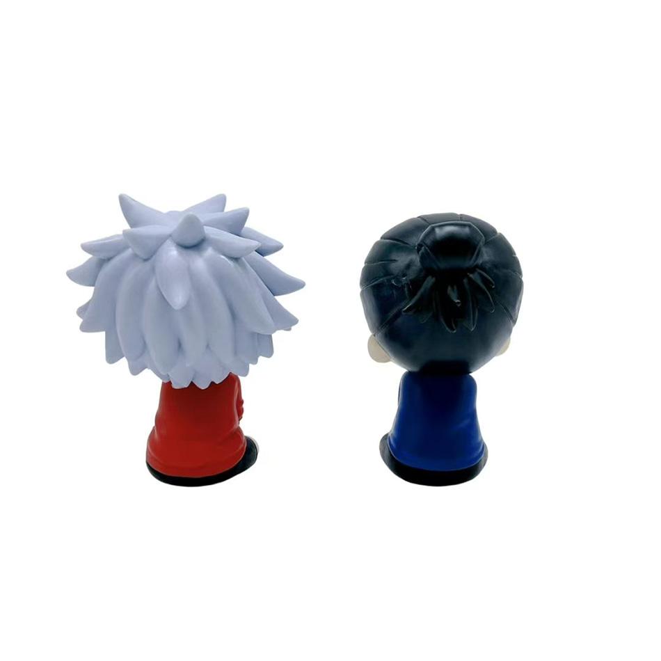 Model Toy Gift Anime JJK Figure Geto Suguru Look Up Figure Q Edition Satoru Gojo Figure Geto and Gojo Action Figure Sitting Pose