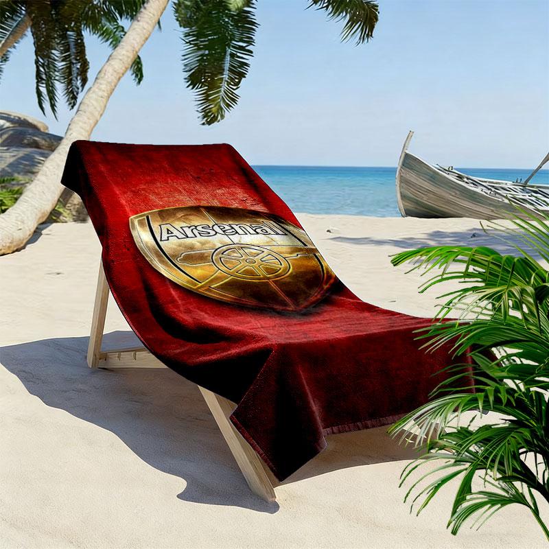 Arsenal F Print Beach Towel, Large Soft Quick Dry Towel for Beach Camping Swimming