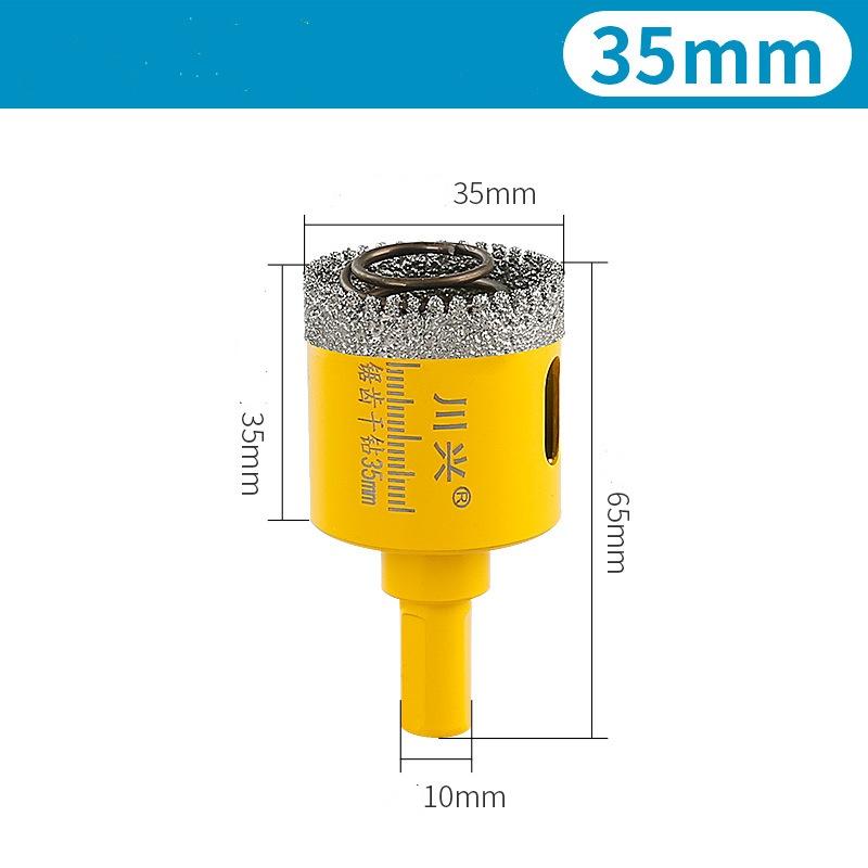 Spring-loaded Serrated Hole Opener for Ceramic Tile Rock Plate Quartz Stone Marble Material Drilling, Diamond Drill Bit