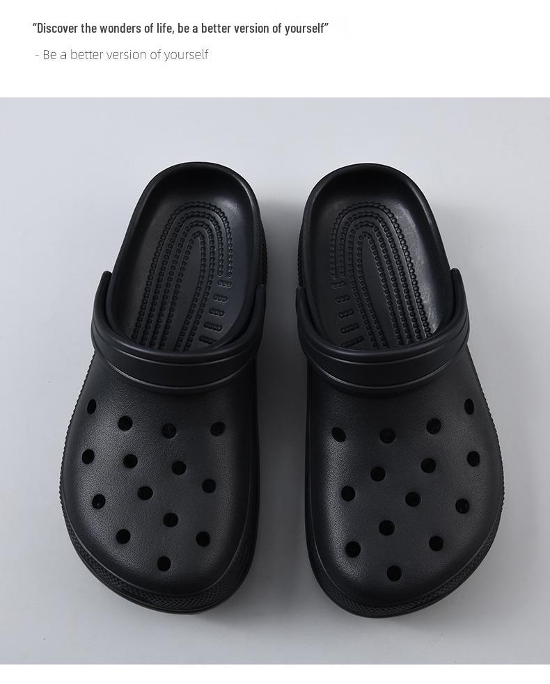 Men's Summer EVA High Heel Sandals: Thick Sole, Large Size, Outdoors