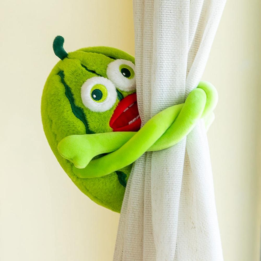 55CM Ugly Cute Watermelon Essence Plush Toy Green Red Mouth Big Eyes Thin Arms Sleeping Comfort Doll Give Children Birthday Gift