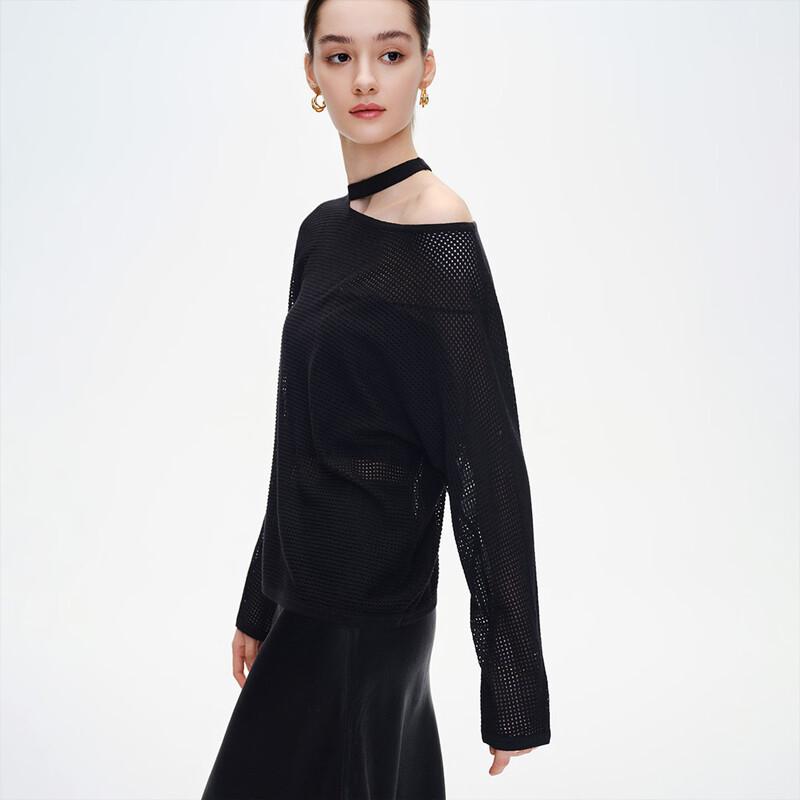 Giovanni Valentino Women's Loose Knit Cutout Sweater