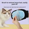 Double Sided Dog Cat Bath Massage Gloves Pet Comb Pet Bath Brush Cat Deshedding Comb  for Dog Cat