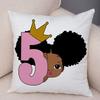 Cute Cartoon Girl Pillowcase Sofa Cushion Cover Home Children's Room Decoration