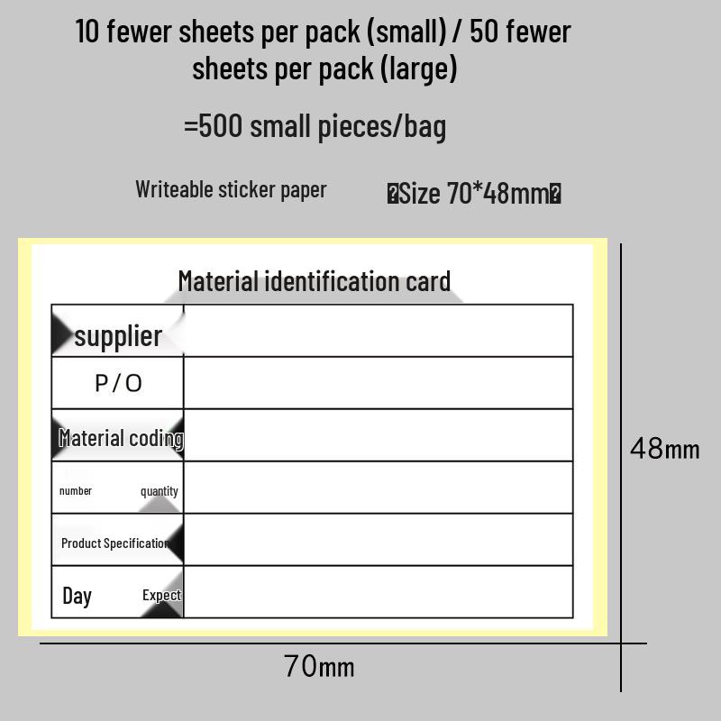 Customizable Self-Adhesive Shipping Label for Consignees