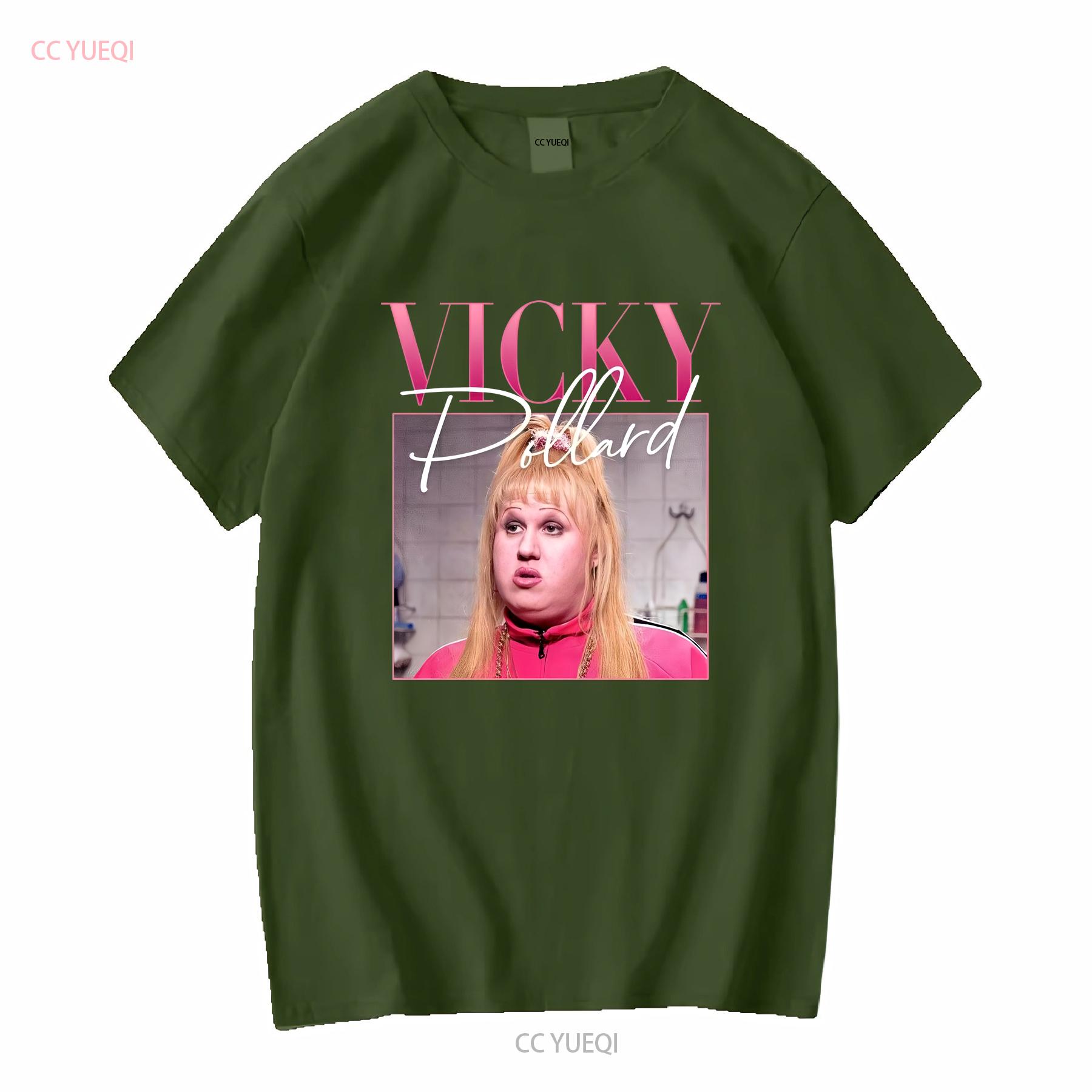 Vicky Pollard Little Britain Vintage T-Shirt, lang- oder kurzärmelig, Vintage-Waschung, leicht weicher Aufdruck, Unisex M gray