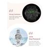 POEDAGAR Original Watch for Woman Waterproof Luminous Date Week Ladies Watch Stainless Steel Quartz Watches Female