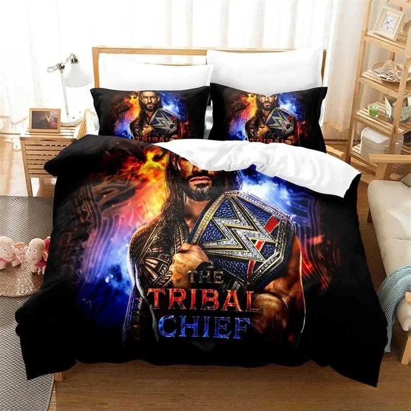 Brottaren Roman Reigns Sängkläder Kollektion Påslakan Täcke Säng Kollektion Quilt Cover Örngott King Queen Twin Storlek Pojkar Flickor Vuxna