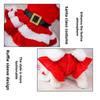 Haustier Hund Kleidung Weihnachtsfeier Weihnachtsmann Verkleidung Kleines Flatterärmel Kleid Verkleidung Neujahrskleid für Großen Mittleren Welpen