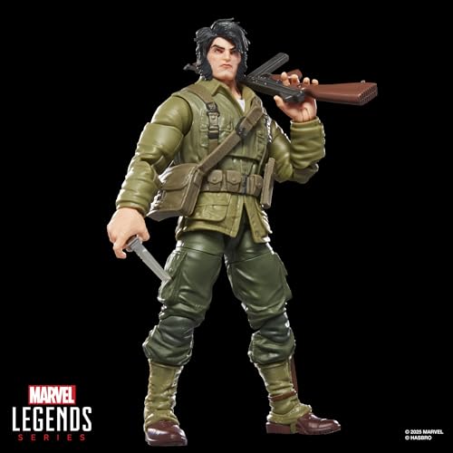 Hasbro Marvel Legends Series Wolverine (WWII Logan) X-Men Comics 6-inch Collectible Action Figure G0820 Authentic