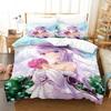 Kawaii Anime - Azur Lane Bequeme Bettdecke Bettbezug Kissenbezug Bettwäscheset Kinder Schlafzimmer Dekoration Heimtextilien