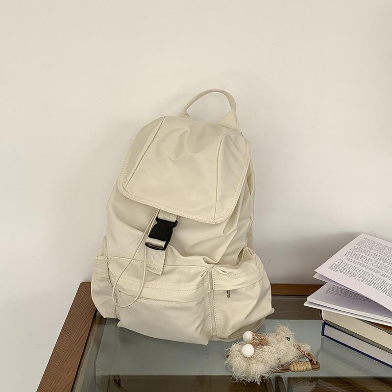 Large Capacity Backpack Women Travel Light Leisure Nylon Computer Bag Flip New Commuter Backpack Shoulder