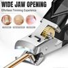 Toenail Clippers for Thick Toenails, Nail Clippers for Men with Wide Jaw Opening, Heavy Duty Ingrown Toe Nail Clippers with Long Handle for Seniors,