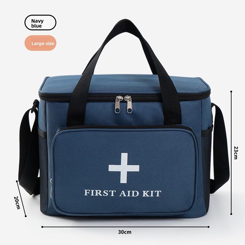 Portable First Aid Kit With Durable Oxford Fabric For Outdoor Travel And Vehicle Safety