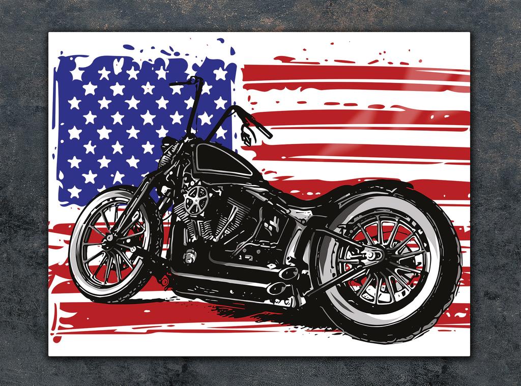 SZKLANA DESKA DO KROJENIA 40x30 MOTOCYKL