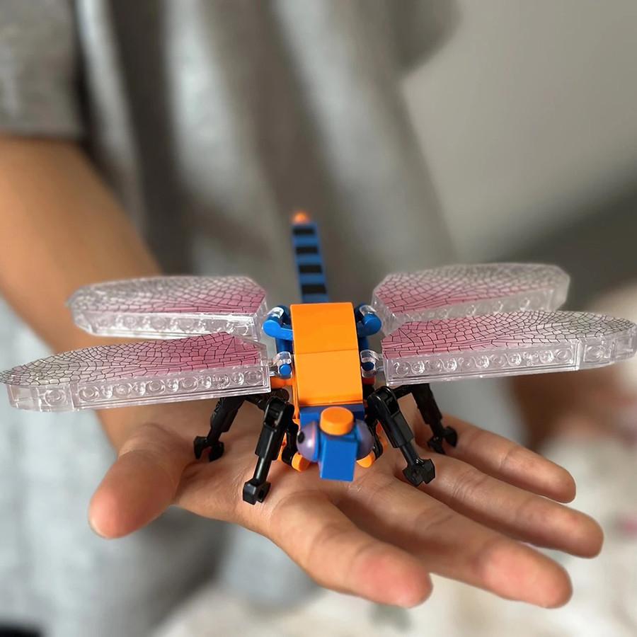 Insect Bird Ocean Animal Building Block Assembly Toy Praying Mantis Bee Forest Animal Model CHILDREN'S Birthday Gift