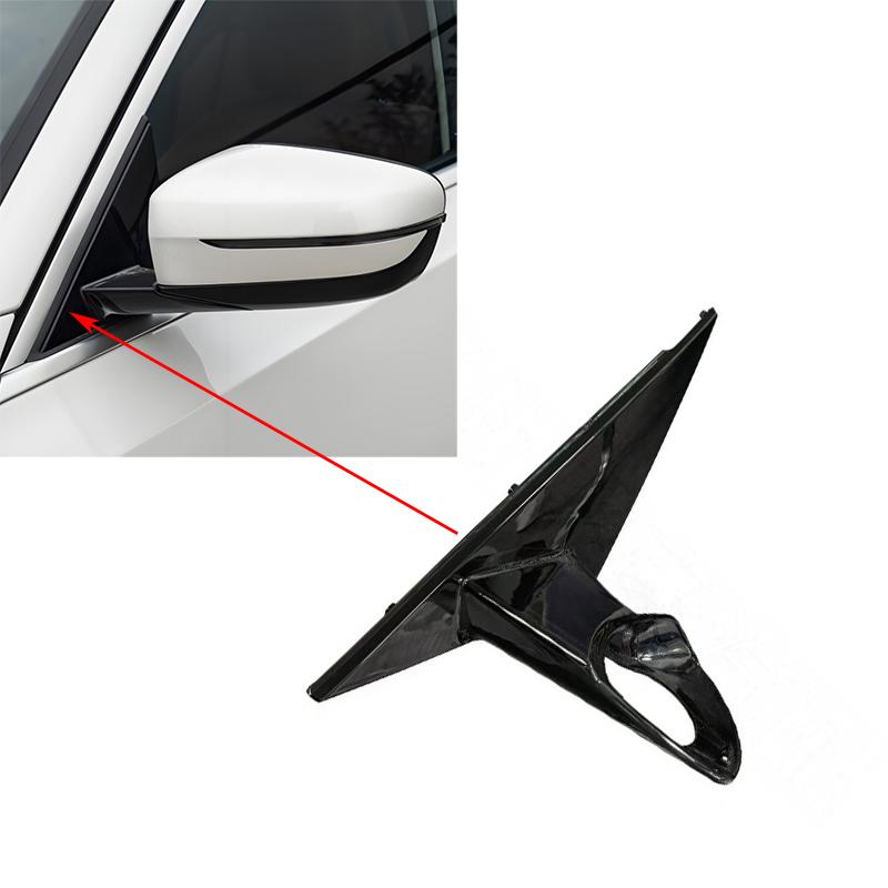 Black Front Window Triangle Trim Plate Side Mirror Garnish Cover Panel Mirror Base Holder for BMW 3 Series G20 G21 G28 -