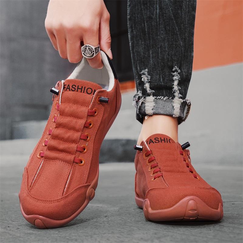 Men Canvas Shoes Breath NewCasual Walking Flat Bottom Lazy Work Leather Surface Zipper Mesh Soft Bottom Driving Loafers