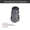 Chiffon Cake Mold Set - Household Removable Bottom, Non-Stick, High Temp Resistant, Easy Demolding Baking Pans.