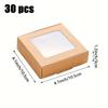 Scatole Finestra Mini in Carta Kraft (30 pezzi/Set), Scatole Regalo per Confezionare Sapone Fatto in Casa & per Eventi