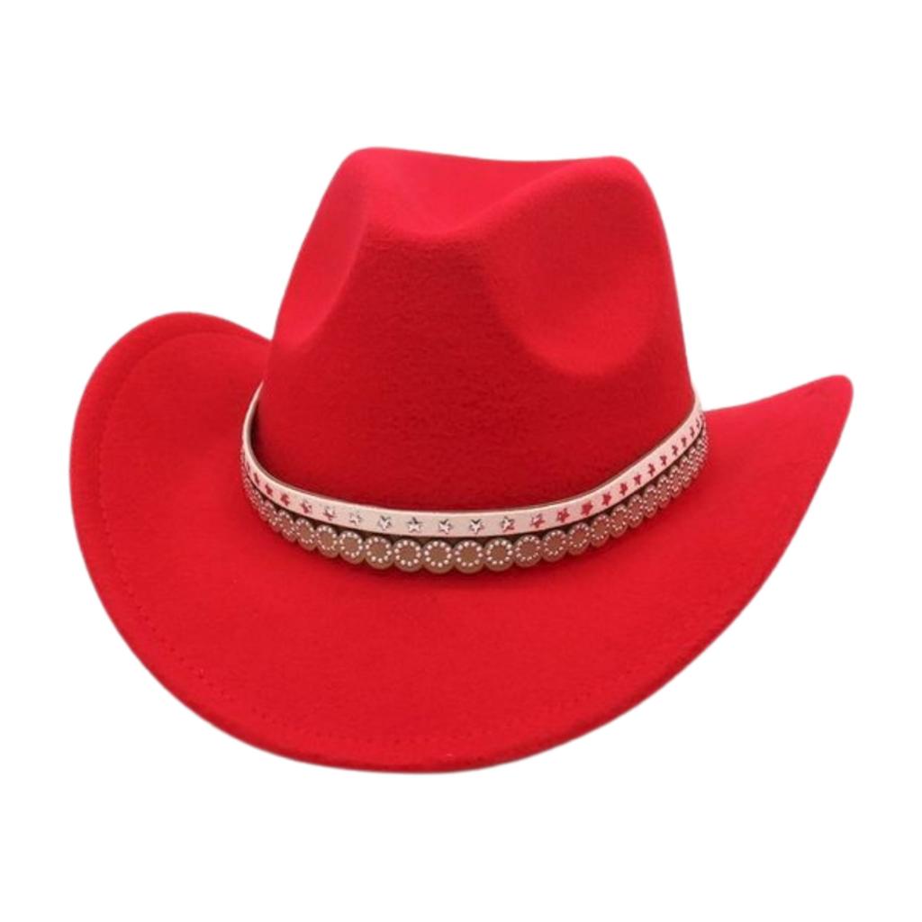 British Jazz Hat Men'S And Women'S High-End Flash Rhinestone Accessory Hat Cowboy Hat