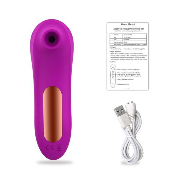 Clit Sucker Vibrator Oral Licking Pussy Tongue Vibrating Nipple Sucking Blowjob Clitoris Stimulator