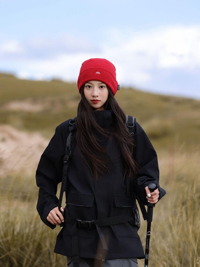 Women's Knitted Beanie Hat: Autumn/Winter, Korean Style, Ear Protection, Windproof, Outdoor Mountaineering Fashion.