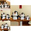Adorable Gray Plush Penguin Doll Soft Toy Ideal For Kids Sleep And Comforting Gift