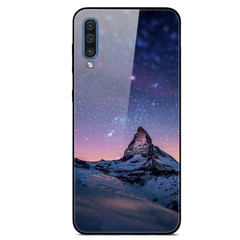 For Samsung A50 Case A51 Tempered Glass Planet Space Cover Glass Back Case for Samsung Galaxy A50S A51 A50 A 50 Fundas Coque