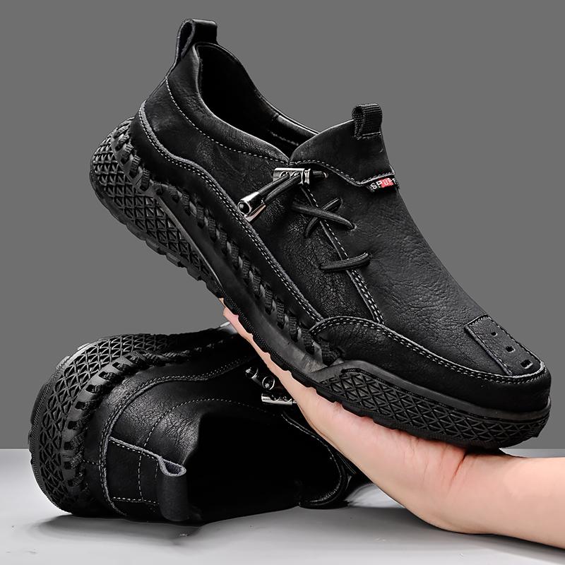 Fashion Men's Shoes Fashion Handmade Soft Leather Shoes Moccasins Comfort Driving Shoe High Quality Leather Casual Shoes Classic Loafers
