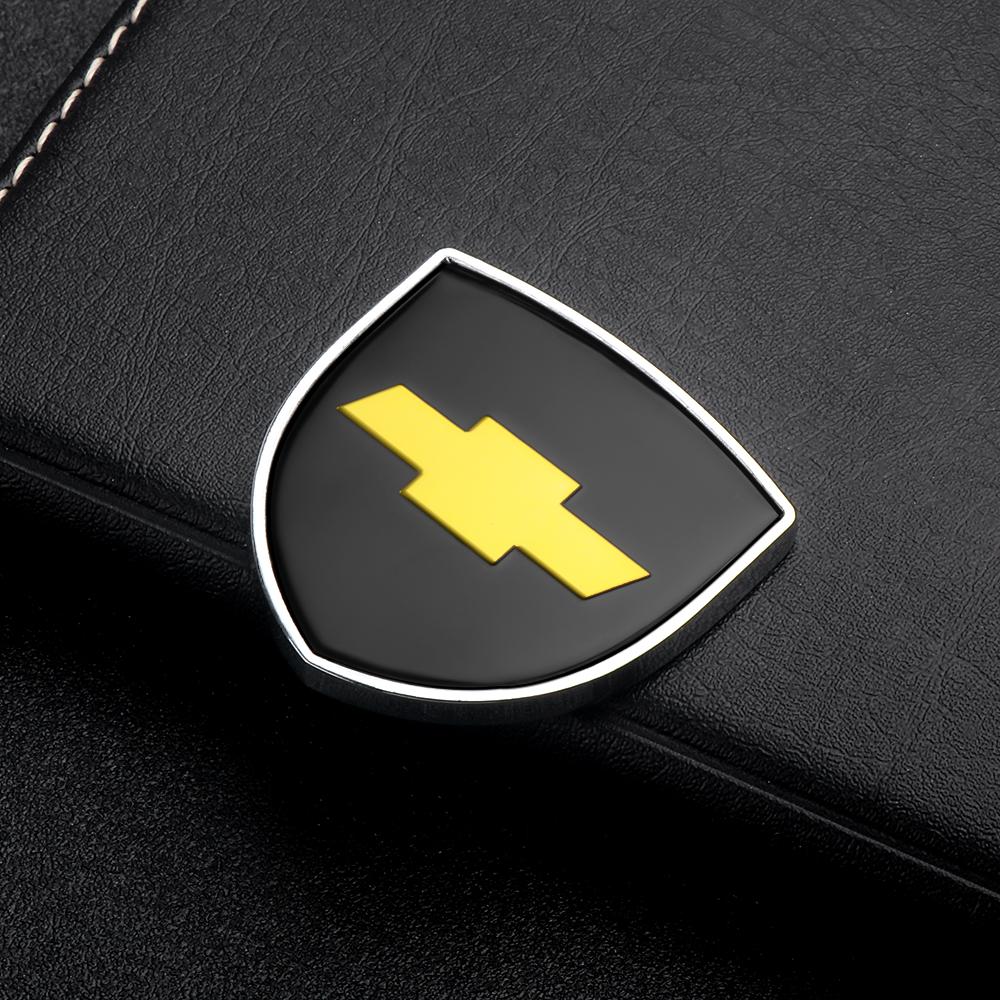 3D Metal Styling Body Fender Decoration Shield Stickers for Chevrolet Silverado Trailblazer Suburban Traverse Onix Colorado Volt