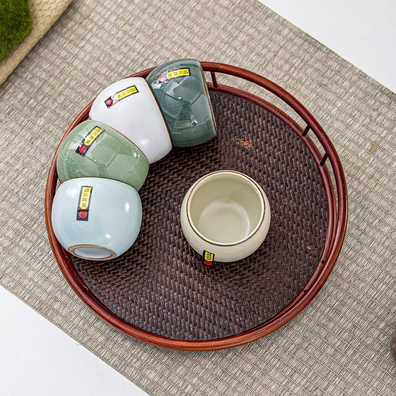 Čínský Ru Porcelánový Čajový Perfektní Ochutnávkový Mistr Hostovský Šálek Dárková Krabička Sada pro Festivaly a Události Firemní Vlastní