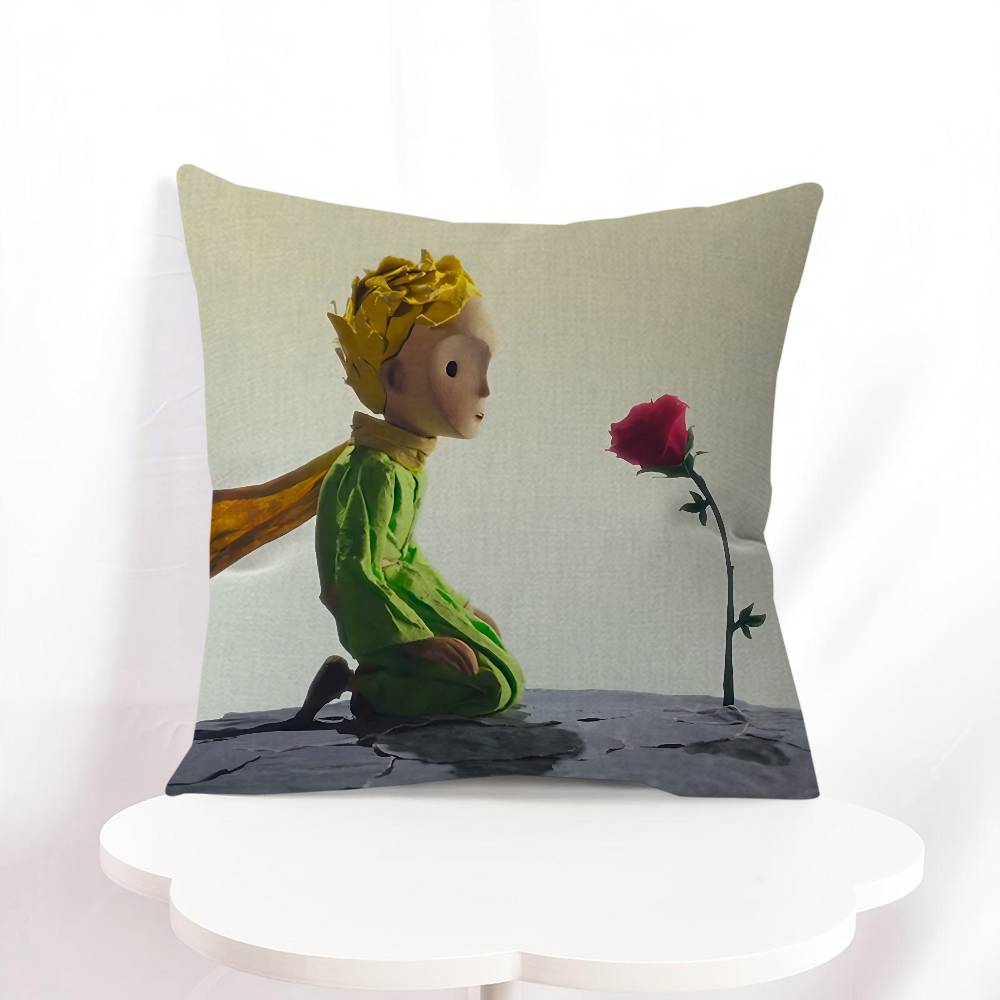 

Le P-Petit Prince Pillowcase Toon Gift Cushion Cover Bedroom Home Sofa Chair Seat Decor Pillow Case 16x16Inch