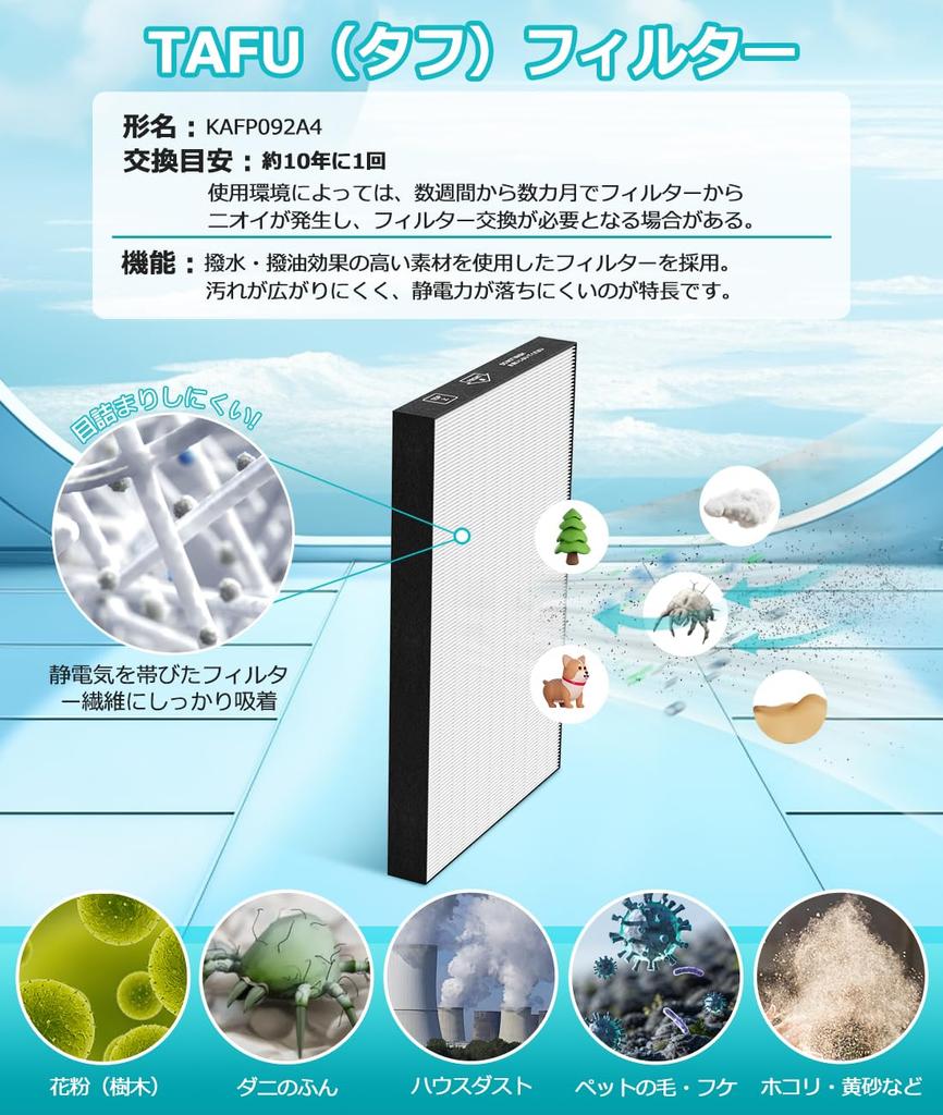 Daikin KAFP092A4 Filter KAD107A4 Deodorizing Filter Daikin Dehumidifying and Humidifying Streamer Air Purifier Acz70z Dust Filter Mcz704a Mcz70z