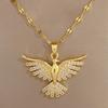 Stainless Steel Phoenix Eagles Pendant Necklace For Women Girl 2023 New Trend Choker Neck Chain Jewelry Gift Party