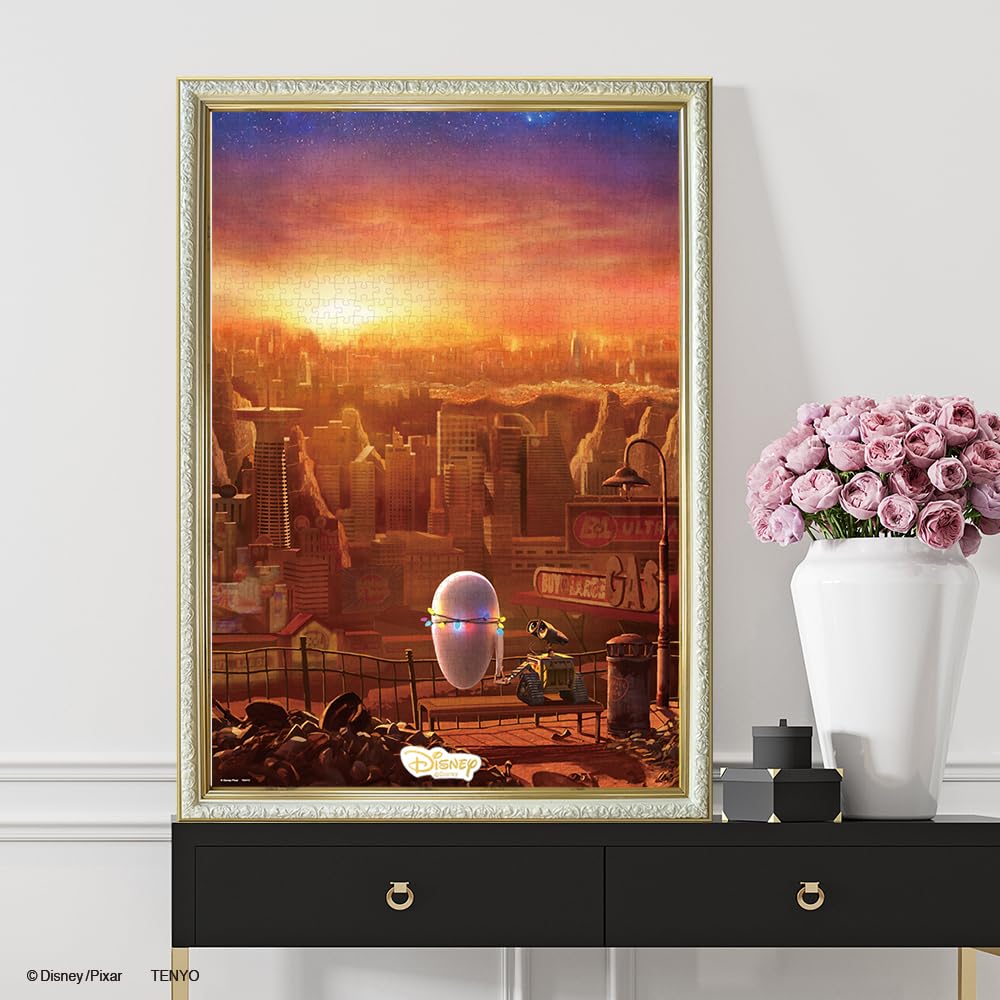 Tenyo In Jigsaw Puzzle Disney Includes and Service Card (Tenyo) [Made Japan] 1000-Piece Canvas-Style "WALL-E" (51x73.5cm) D-1000-903, Glue, Spatula,