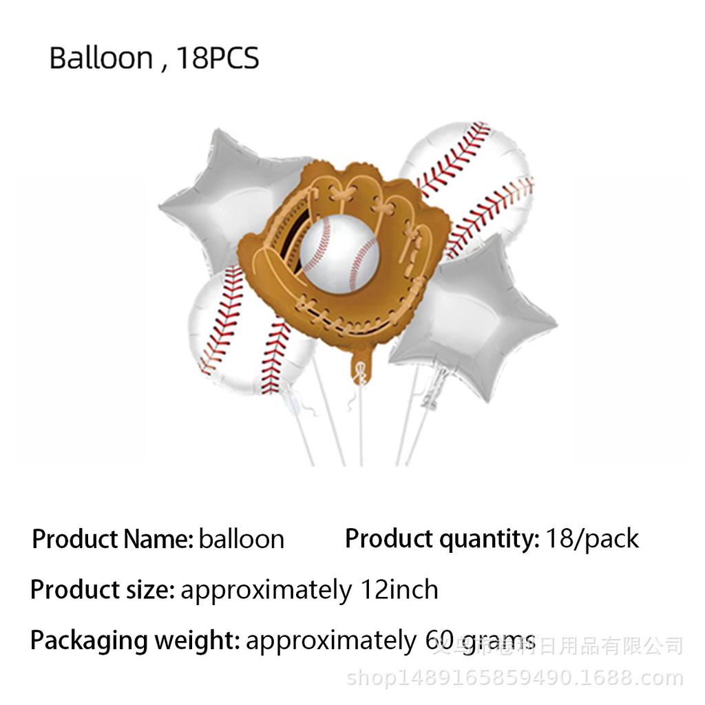 Baseball Baseball Themenparty Zubehör Geburtstagsdekorationen Einweg-Pappteller Pappbecher Papierservietten Tischdecke