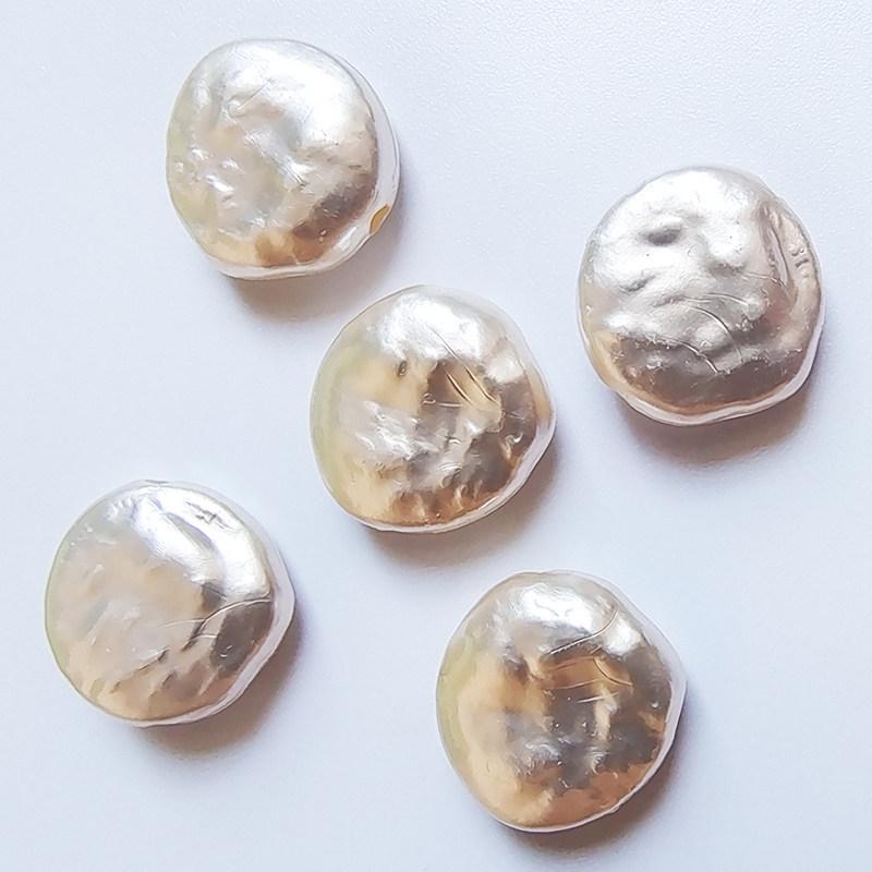 

Ярко-белые вогнутые круглые бусины из искусственного жемчуга для изготовления бижутерии своими руками