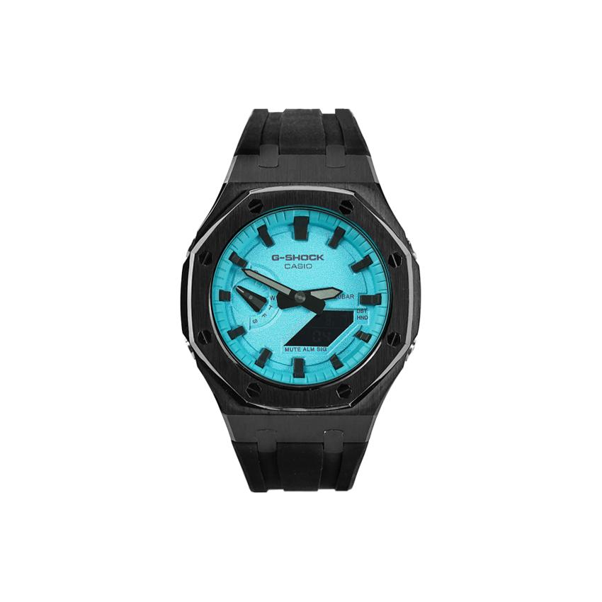 

CASIO Unisex Liquid Crystal,Analog Dual Display Series 48.5mm Blue Watch GA-2100-1A1(Watch8--) Regular Watch Box