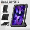 For iPad Pro 11''/Air 4/5,Military Grade Shockproof Protective Silicone Cover 360 Folding Handle Grip + Handle Shoulder Strap