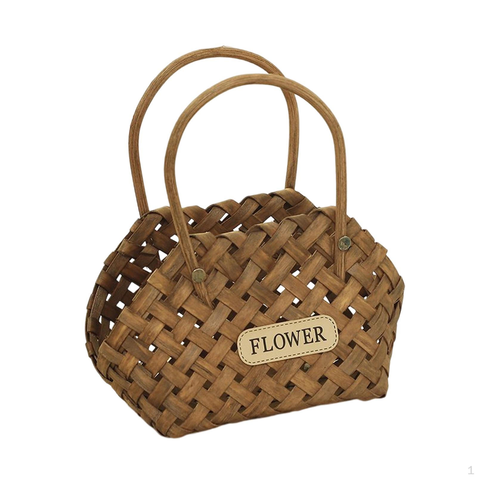 Элегантная цветочная корзина для организации дома и особых случаев кофейный 990₽