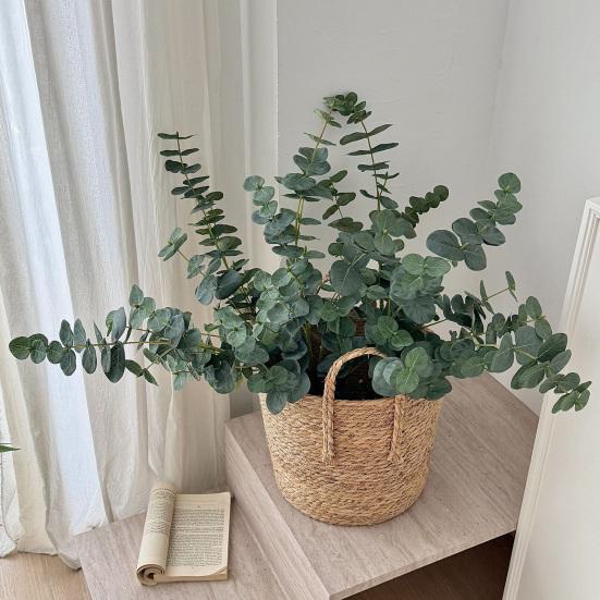 Artificial Eucalyptus Leaves Simulated Green Plants Faux Fabric Greenery for Home Decor Wedding Centerpieces DIY Bouquets Floral
