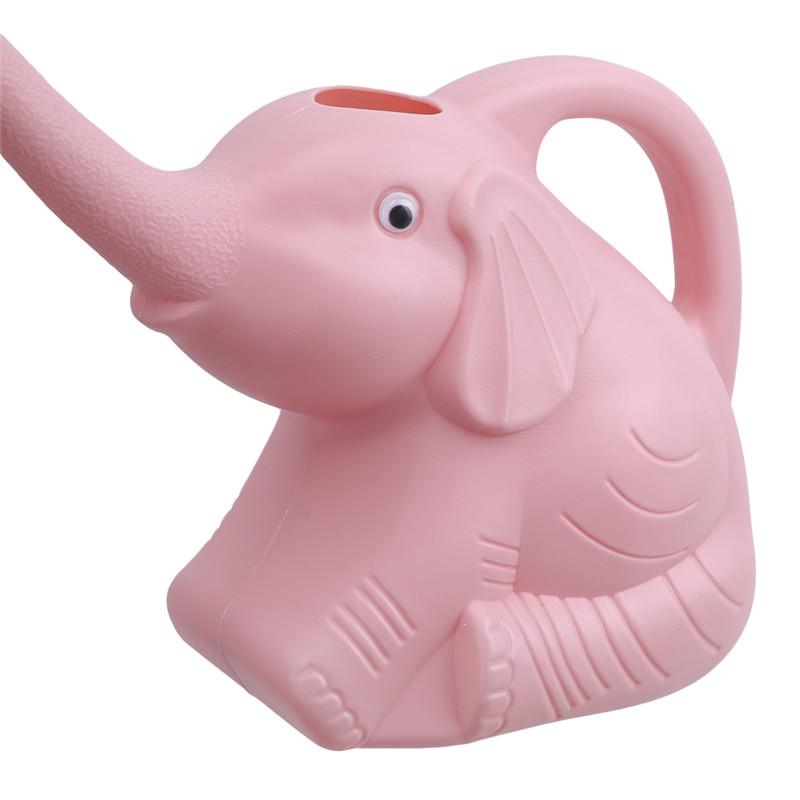 

Уличная форма слона лейка горшок пластиковые садовые горшечные растения портативный 1 шт. розовый